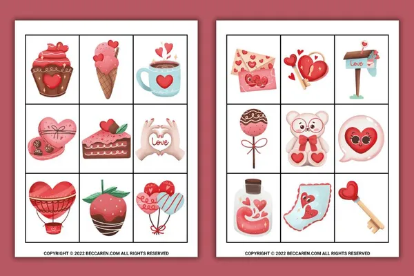 game valentine - Valentine's Day Memory Game